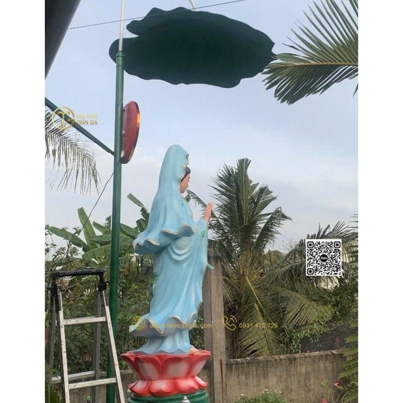 Lá sen nhựa composite cốt thép 100cm