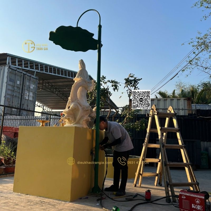 Lá sen nhựa composite cốt thép 100cm