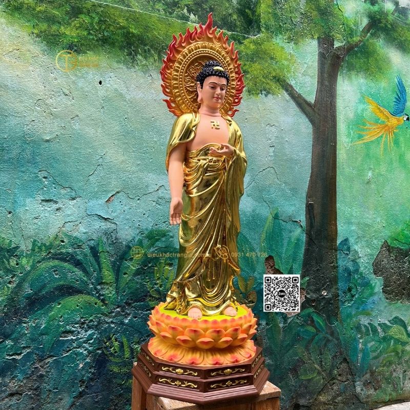 Giới thiệu Tượng Phật Adida Tiếp Dẫn 101cm