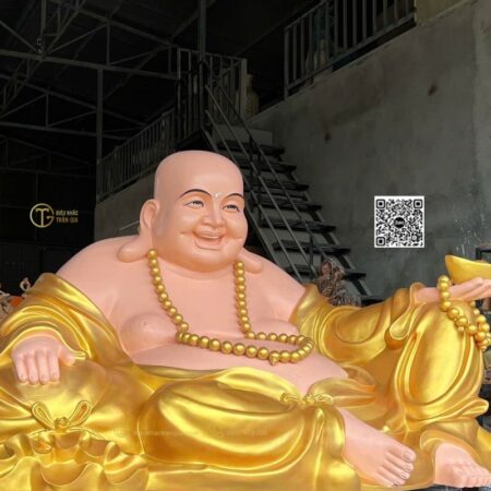 Tượng Phật Di Lặc Ngồi Nhựa Composite 125cm