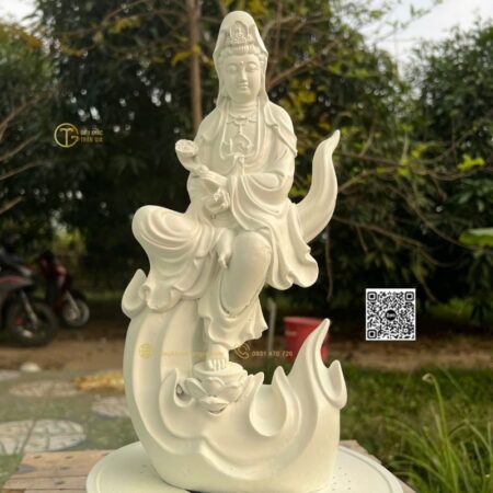 Tượng Phật Quan Âm Tự Tại Nhựa Composite