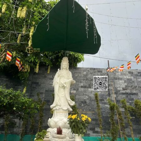 Lá Bồ Đề Che Tượng Phật 250cm