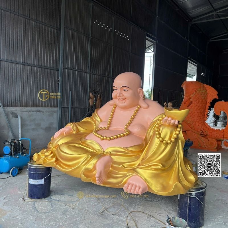 Tượng Phật Di Lặc Ngồi Nhựa Composite 125cm