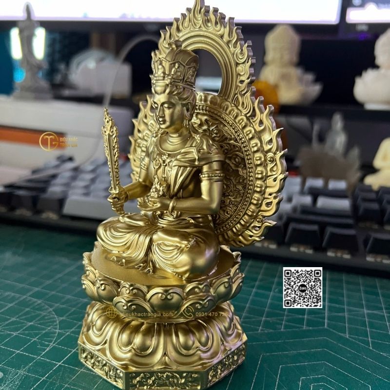 Hình ảnh mẫu Tượng Phật Hư Không Tạng Bồ Tát Để Xe Hơi tại Trần Gia
