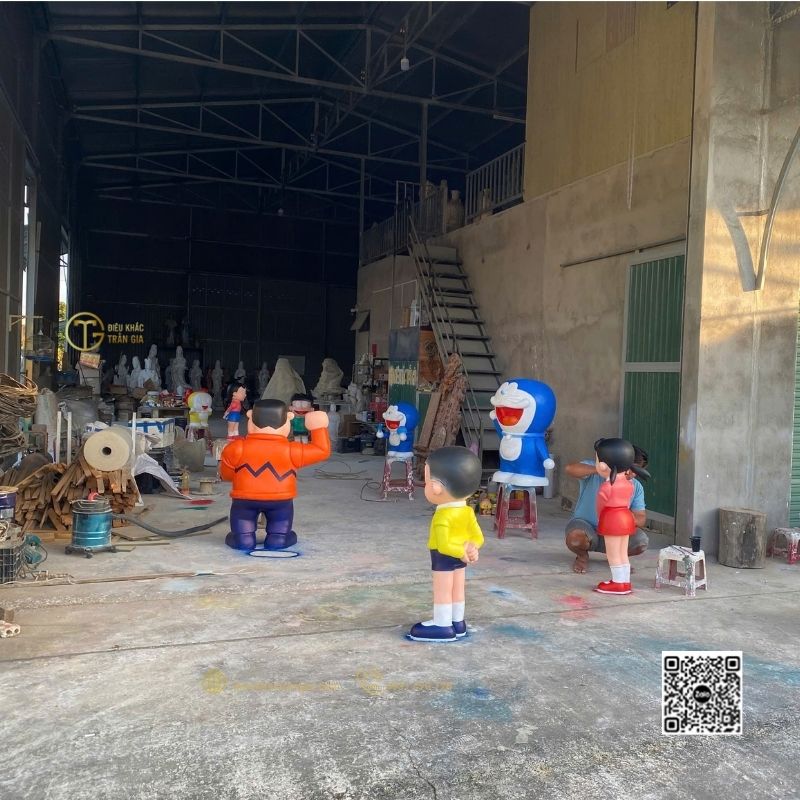 Mô Hình Đô Rê Mon Nhựa Composite